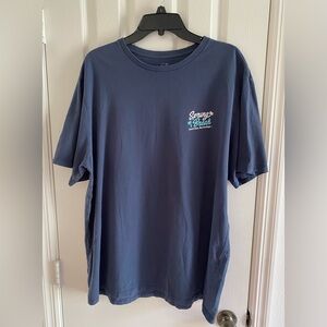 Vineyard Vines Spring Break T-Shirt Size XL Catch Fish Not Feelings Blue